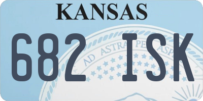 KS license plate 682ISK
