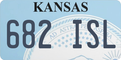 KS license plate 682ISL