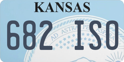 KS license plate 682ISO