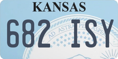 KS license plate 682ISY