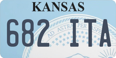 KS license plate 682ITA