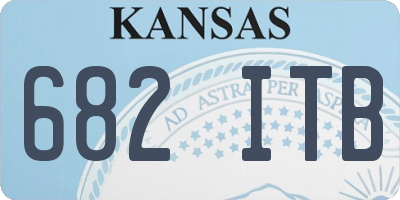 KS license plate 682ITB
