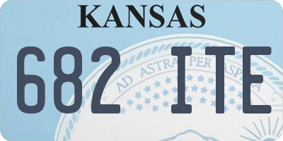 KS license plate 682ITE