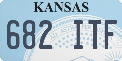 KS license plate 682ITF