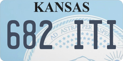 KS license plate 682ITI