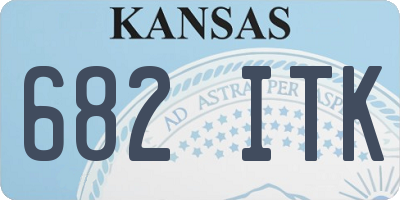 KS license plate 682ITK