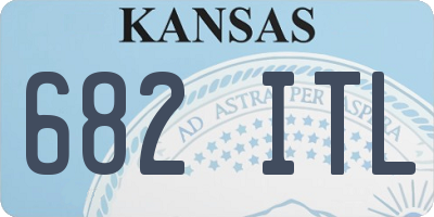 KS license plate 682ITL