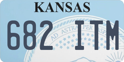 KS license plate 682ITM