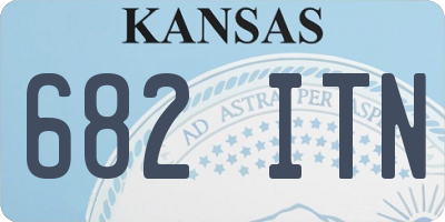 KS license plate 682ITN