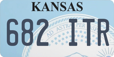 KS license plate 682ITR