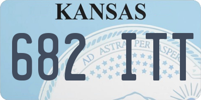 KS license plate 682ITT