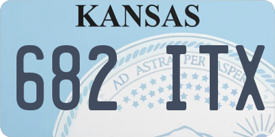 KS license plate 682ITX