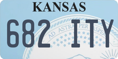 KS license plate 682ITY