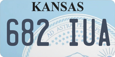 KS license plate 682IUA