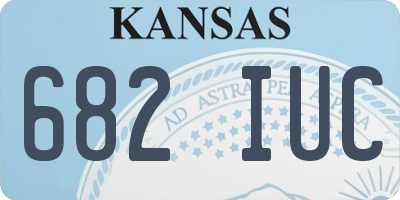 KS license plate 682IUC