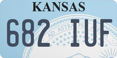 KS license plate 682IUF