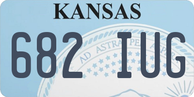 KS license plate 682IUG