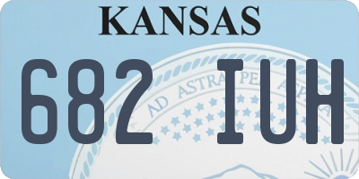 KS license plate 682IUH