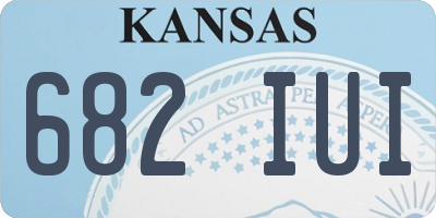 KS license plate 682IUI