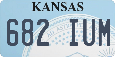 KS license plate 682IUM