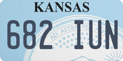 KS license plate 682IUN
