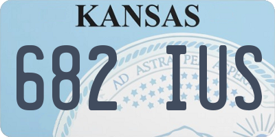 KS license plate 682IUS
