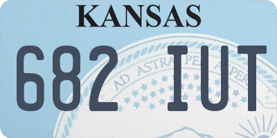 KS license plate 682IUT