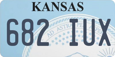KS license plate 682IUX