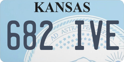 KS license plate 682IVE