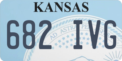 KS license plate 682IVG