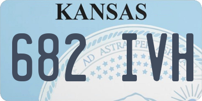 KS license plate 682IVH