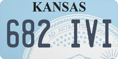 KS license plate 682IVI