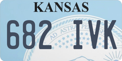 KS license plate 682IVK