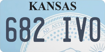 KS license plate 682IVO