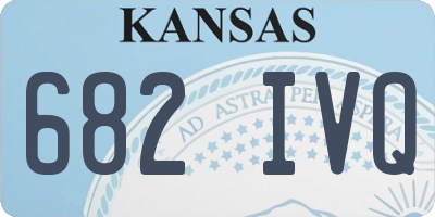 KS license plate 682IVQ