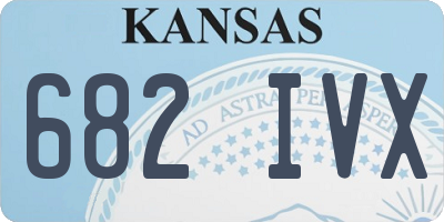 KS license plate 682IVX