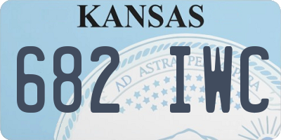 KS license plate 682IWC