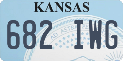 KS license plate 682IWG