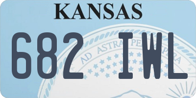 KS license plate 682IWL