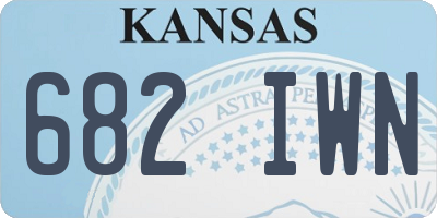 KS license plate 682IWN