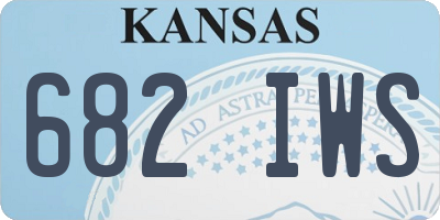 KS license plate 682IWS