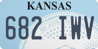 KS license plate 682IWV