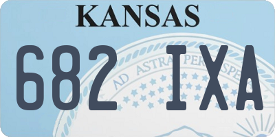KS license plate 682IXA