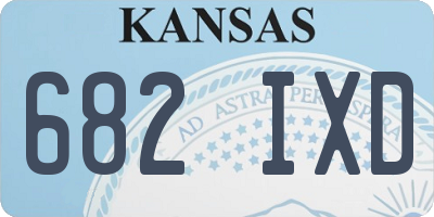 KS license plate 682IXD