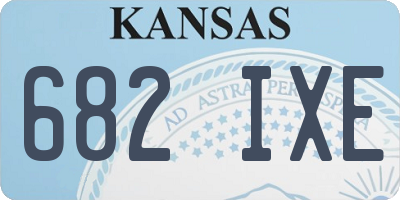 KS license plate 682IXE