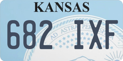KS license plate 682IXF