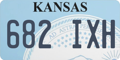 KS license plate 682IXH