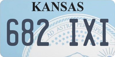 KS license plate 682IXI