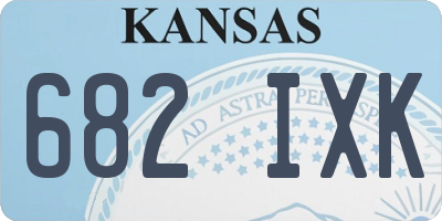KS license plate 682IXK