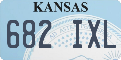 KS license plate 682IXL